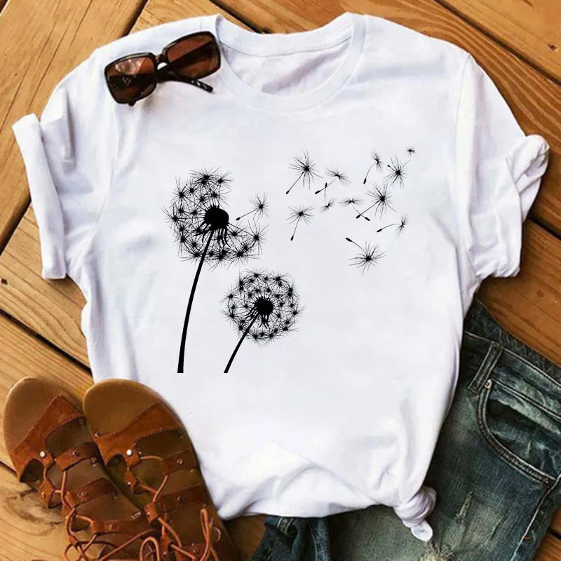 Colorful Dandelion T Shirt Fashion Aesthetic Women Girls 90s Tshirt Harajuku Ulzzang Graphic Shirts Summer Female Tops
Colorful Dandelion T Shirt Fashion Aesthetic Women Girls 90s Tshirt Harajuku Ulzzang Graphic Shirts Summer Female Tops