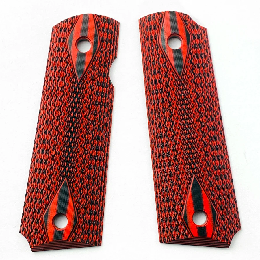 

1Pair Tactics Full Size Custom G10 Material Textured 1911 Grips Handle Patches DIY Making Replace Accessories Scales Decor Slabs