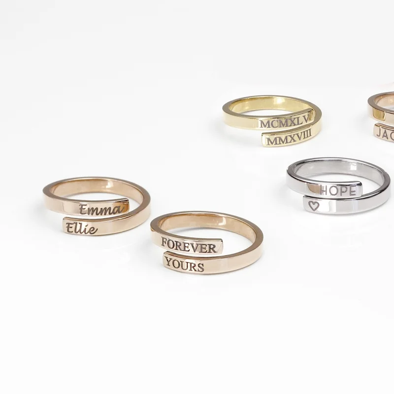 Custom Engraved Name Ring for Women Personalized Adjustable Simple Stainless Steel Custom Jewelry Gifts
Custom Engraved Name Ring for Women Personalized Adjustable Simple Stainless Steel Custom Jewelry Gifts
