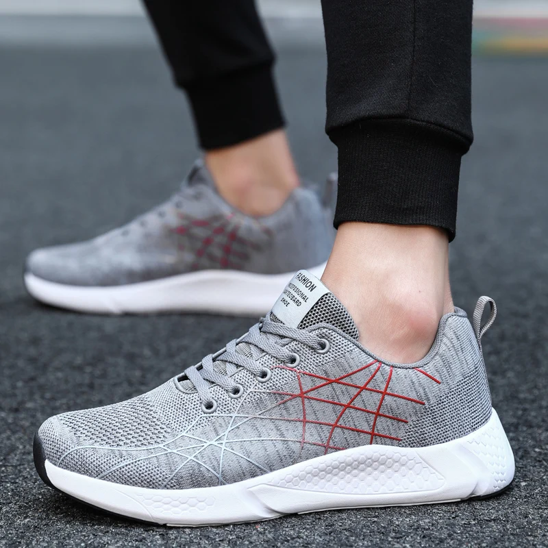 Soft Bottom Mesh Breathable Men Sneakers Lace Up Black Blue Red Lightweight Outdoor Walking Sport Running Mans Trainers Tennis
Soft Bottom Mesh Breathable Men Sneakers Lace Up Black Blue Red Lightweight Outdoor Walking Sport Running Mans Trainers Tennis