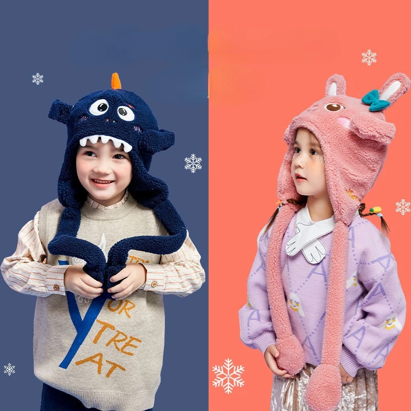 Cartoon Chilren Cap Beanie 3--8years Old Winter Cute Plush Moving Bunny Ears Hat Shine Earflaps Movable Ears Hat For Kids Girls
Cartoon Chilren Cap Beanie 3--8years Old Winter Cute Plush Moving Bunny Ears Hat Shine Earflaps Movable Ears Hat For Kids Girls