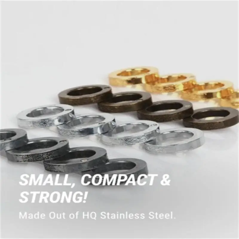 Hard Self Defense Ring Fun Ring Supplies Ring Deformation Ring Outdoor Toys Premium Stainless Steel Zenith Ring Titanium Ring Br
Hard Self Defense Ring Fun Ring Supplies Ring Deformation Ring Outdoor Toys Premium Stainless Steel Zenith Ring Titanium Ring Br