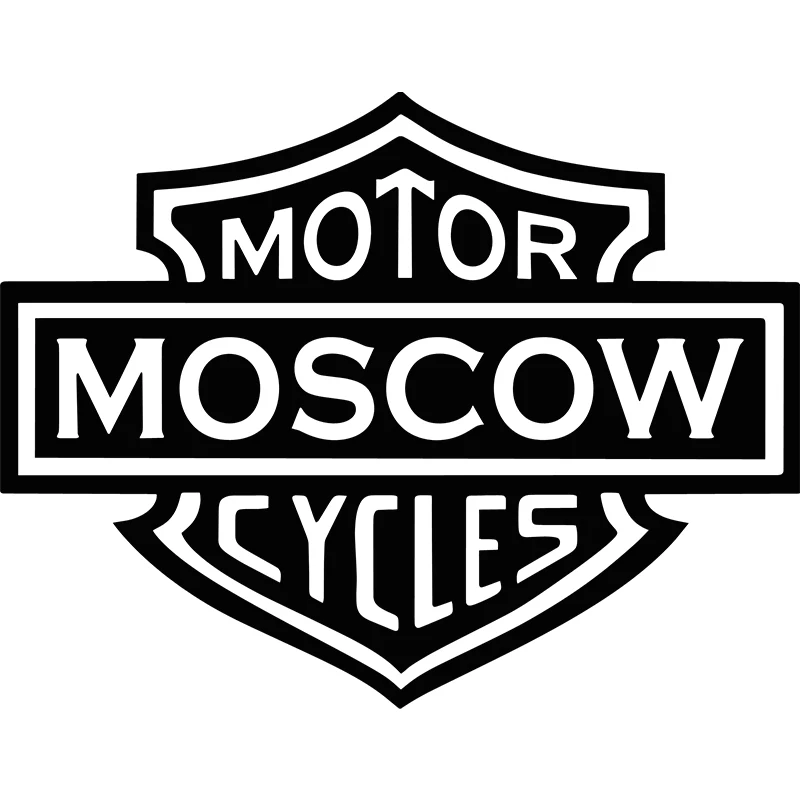 

Small Town "Motor Moscow Cycles" Логотип команды мотоциклов Мотокросс гонки виниловая наклейка мотоцикл наклейка