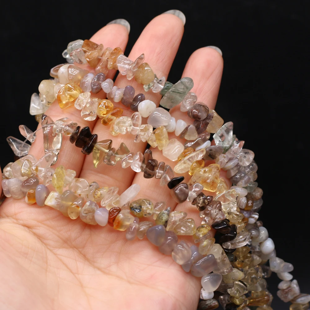 Natural Semi-precious Stone Agate Quartz Unshaped 5-8mm For DIY Necklace Earrings Accessories Gift Length 40cm
Natural Semi-precious Stone Agate Quartz Unshaped 5-8mm For DIY Necklace Earrings Accessories Gift Length 40cm