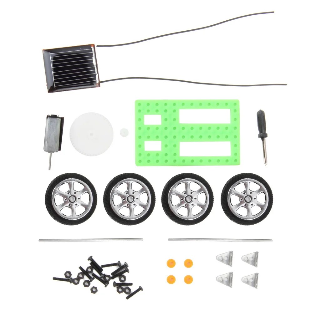 1 шт. мини игрушка на солнечной батарее DIY Автомобиль Детская образовательная