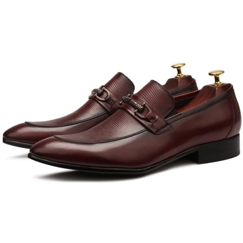OMDE British Style Genuine Leather Shoes Men Pointed Toe Formal Shoes Slip-on Dress Shoes Stylish Loafers Wedding Shoes
OMDE British Style Genuine Leather Shoes Men Pointed Toe Formal Shoes Slip-on Dress Shoes Stylish Loafers Wedding Shoes
