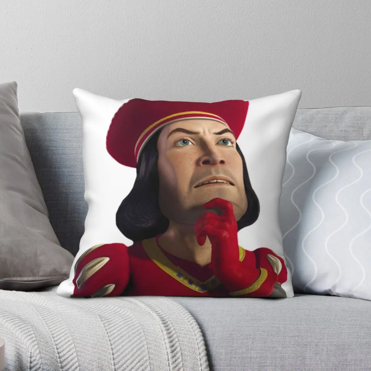 Lord Farquaad Pillowcase Polyester Linen Velvet Printed Zip Decor Throw Pillow Case Home Cushion Cover Wholesale 18"
Lord Farquaad Pillowcase Polyester Linen Velvet Printed Zip Decor Throw Pillow Case Home Cushion Cover Wholesale 18"