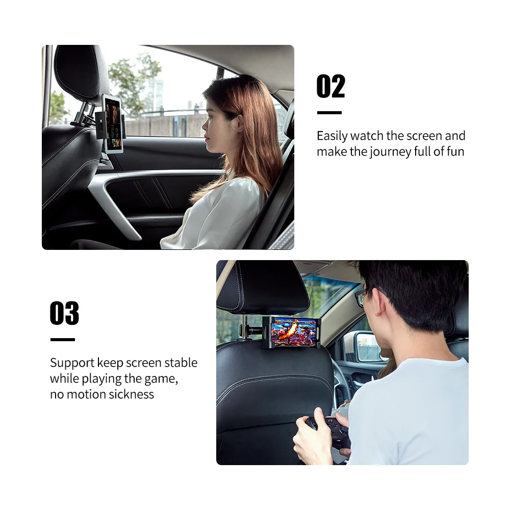 ESR Car Phone Holder for iPad Stand Car Seat Back Holder For Headrest Bracket 360 Rotation Car-mounted Holder for iPad Tablets
ESR Car Phone Holder for iPad Stand Car Seat Back Holder For Headrest Bracket 360 Rotation Car-mounted Holder for iPad Tablets