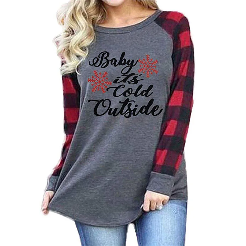 Women Sweatshirts Autumn Top 2020 Letter Hoodies Women Plaid Pullovers Female Loose Top O-neck Winter Pullovers Christmas Tee
Women Sweatshirts Autumn Top 2020 Letter Hoodies Women Plaid Pullovers Female Loose Top O-neck Winter Pullovers Christmas Tee