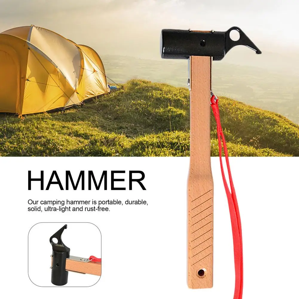 Pile Hammer Camping Tent Hammer Cast Iron Outdoor Stake Hammer Floor Nail Accessories Emergency Survival Hammer Beech Handle
Pile Hammer Camping Tent Hammer Cast Iron Outdoor Stake Hammer Floor Nail Accessories Emergency Survival Hammer Beech Handle