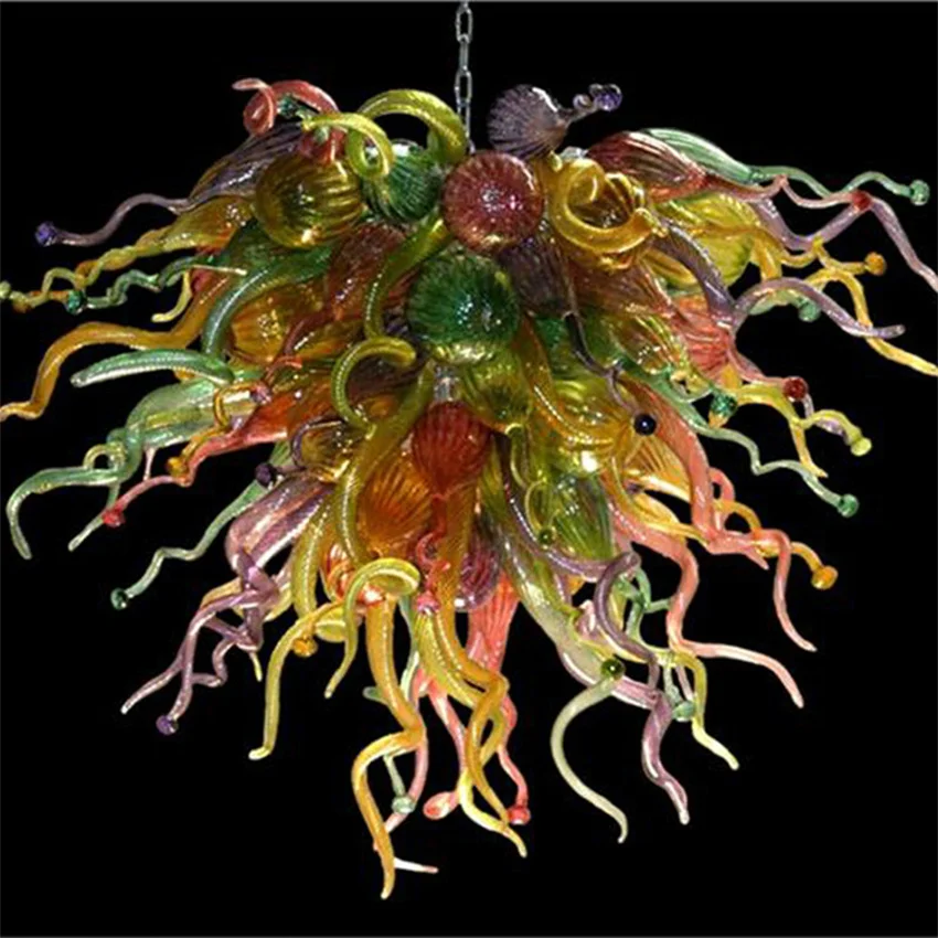 Contemporary Pendant Lights Multicolor Lamps Hand Blown Glass Crystal Chandeliers Hanging Lamp Chandelier for the Kitchen
Contemporary Pendant Lights Multicolor Lamps Hand Blown Glass Crystal Chandeliers Hanging Lamp Chandelier for the Kitchen