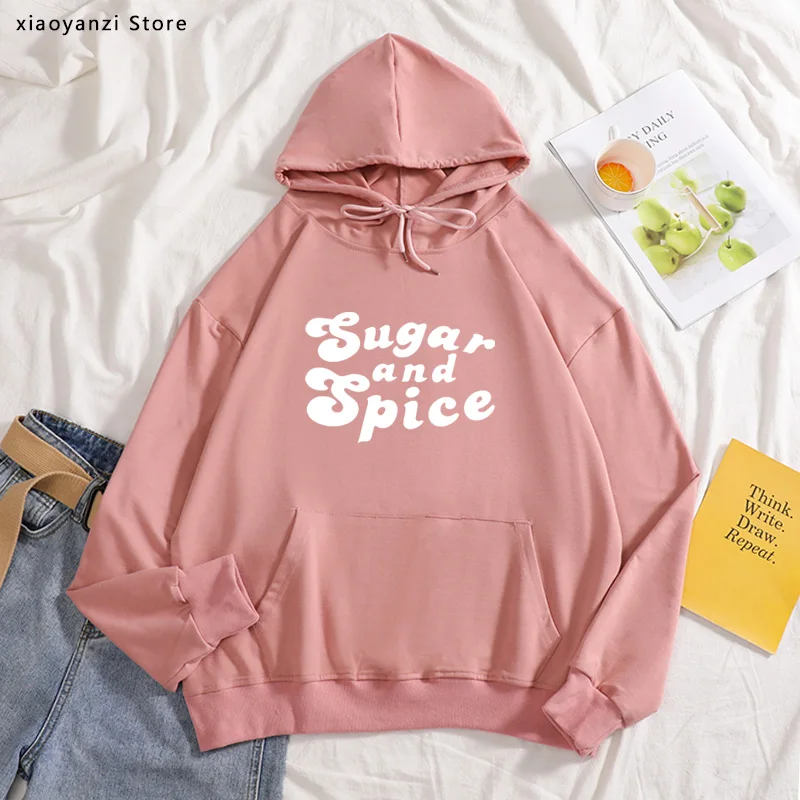 Funny Women Sugar and Spice Letter Printing loose hoodies Humouristique Female Harajuku Ulzzang Tumblr Hipster Women sweatshirts
Funny Women Sugar and Spice Letter Printing loose hoodies Humouristique Female Harajuku Ulzzang Tumblr Hipster Women sweatshirts