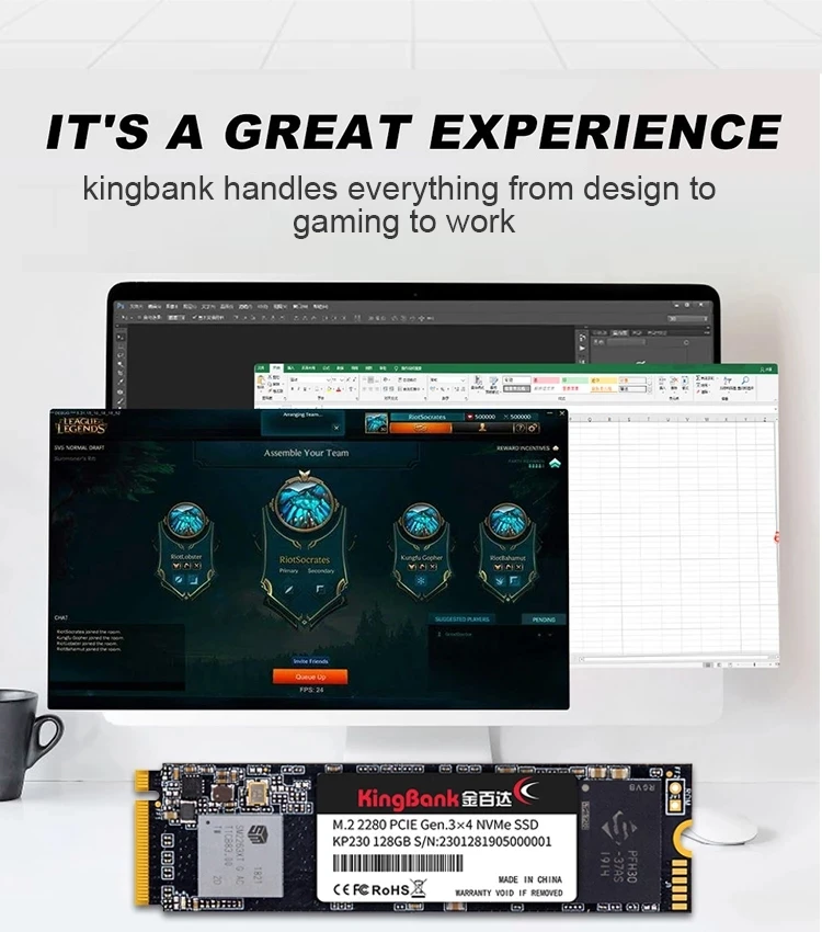 KingBank SSD m2 NVME SSD 1TB 512GB 256GB 128GB M.2 SSD PCIE nvme Internal Solid State Drives Hard Disk Laptop Desktop MSI Asrock
KingBank SSD m2 NVME SSD 1TB 512GB 256GB 128GB M.2 SSD PCIE nvme Internal Solid State Drives Hard Disk Laptop Desktop MSI Asrock
