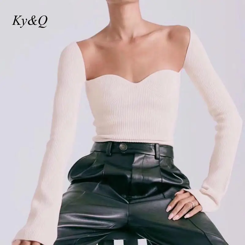 White Side Split Knitted Women's Sweater Square Collar Long Sleeve Sweaters Female Autumn Fashion Sexy New Clothes 2020
White Side Split Knitted Women's Sweater Square Collar Long Sleeve Sweaters Female Autumn Fashion Sexy New Clothes 2020