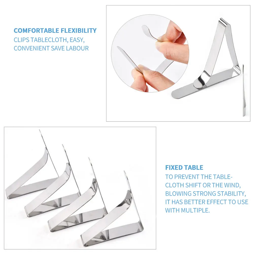 Tablecloth Clip Stainless Steel Fixed Tablecloth Clamp Adjustable Anti-Skid Table Cover Indoor Outdoor Holder Grip Silver 12PCS
Tablecloth Clip Stainless Steel Fixed Tablecloth Clamp Adjustable Anti-Skid Table Cover Indoor Outdoor Holder Grip Silver 12PCS