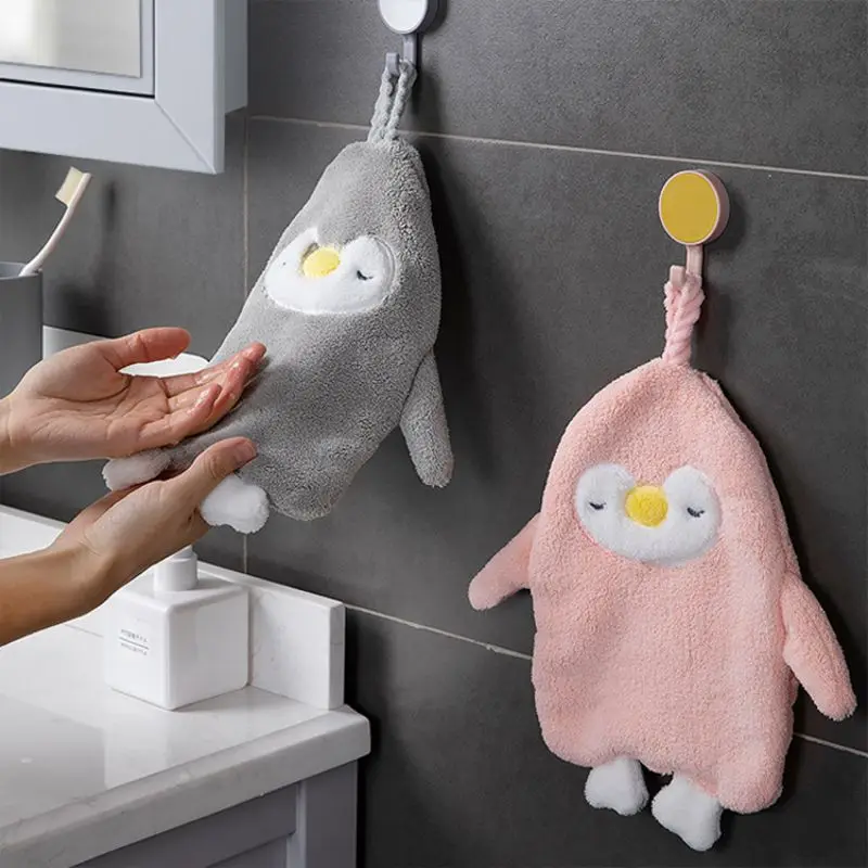Hanging Hand Towel Washcloths Soft Coral Velvet Towels Animal Penguin Kitchen Dishwashing Towel Penguin Hand Towel
Hanging Hand Towel Washcloths Soft Coral Velvet Towels Animal Penguin Kitchen Dishwashing Towel Penguin Hand Towel
