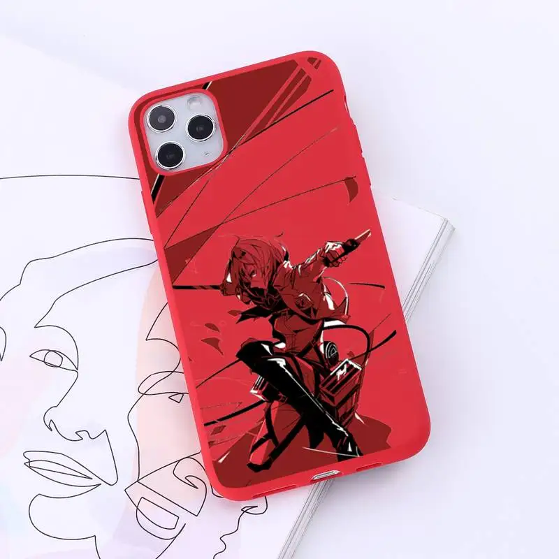 Anime Japanese attack on Titan Phone Case Red Candy Color for iPhone 6 7 8 11 12 s mini pro X XS XR MAX Plus
Anime Japanese attack on Titan Phone Case Red Candy Color for iPhone 6 7 8 11 12 s mini pro X XS XR MAX Plus