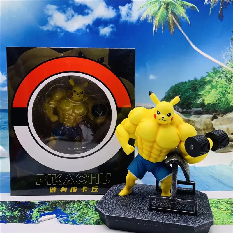 Anime Figure Pokemon Muscle Pikachu Action Figurine Juguetes Brinquedos Kawaii Figma Pocket Monster Strong Pikachu Toys Model
Anime Figure Pokemon Muscle Pikachu Action Figurine Juguetes Brinquedos Kawaii Figma Pocket Monster Strong Pikachu Toys Model