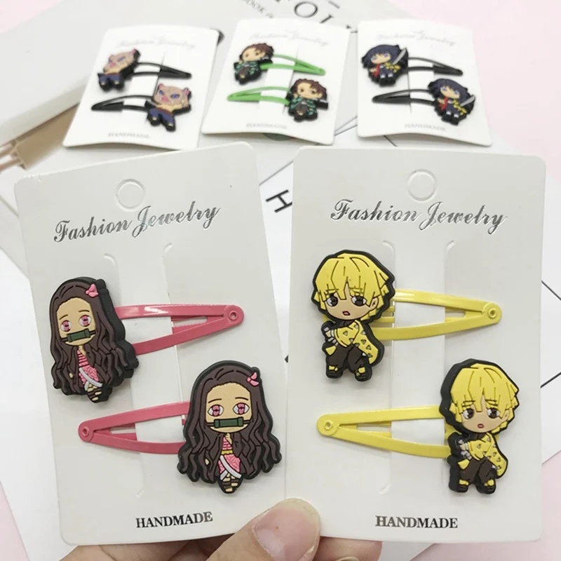 2pcs Anime Hairpin Demon Slayer Blade Nidou Tanjiro Zenyi Hair Clip Cute Girl Cartoon Hair Accessories
2pcs Anime Hairpin Demon Slayer Blade Nidou Tanjiro Zenyi Hair Clip Cute Girl Cartoon Hair Accessories