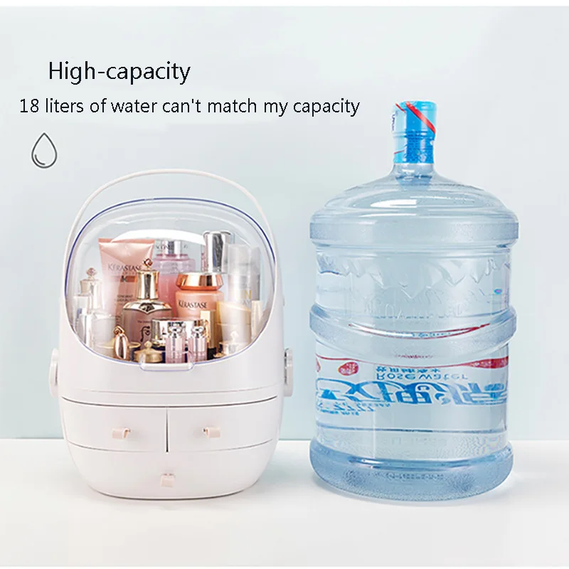 Net red cosmetic storage box dormitory table top dustproof household tidying case dressing table cosmetic bag
Net red cosmetic storage box dormitory table top dustproof household tidying case dressing table cosmetic bag