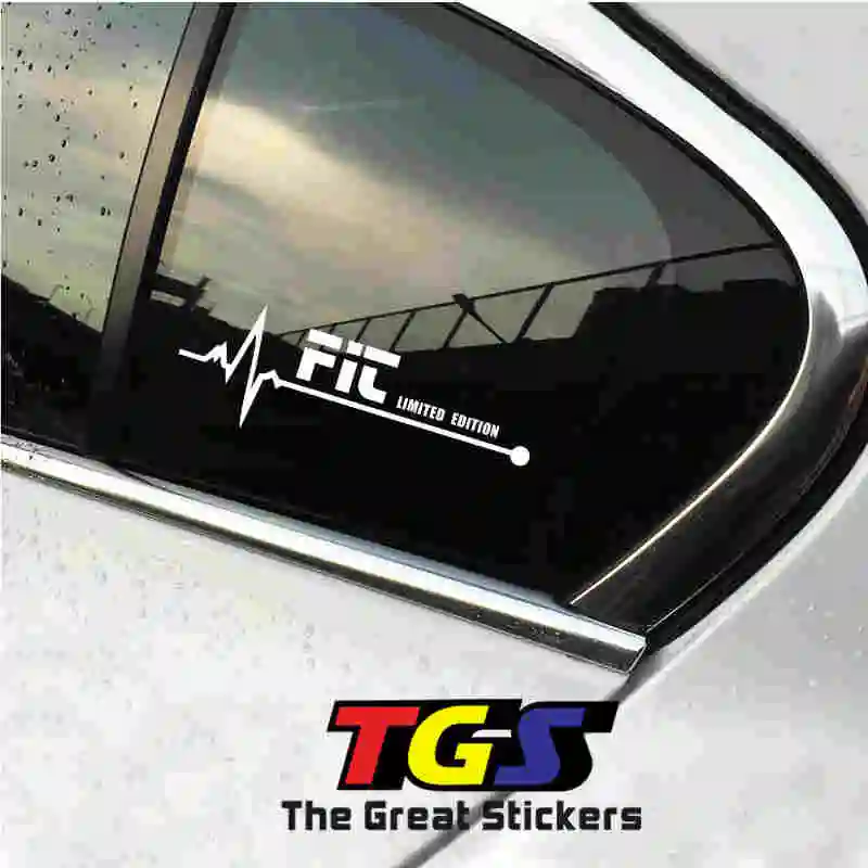 Новинка наклейка Heart BEATS для автомобиля стильная окон и дверей украшение Honda FIT 2004