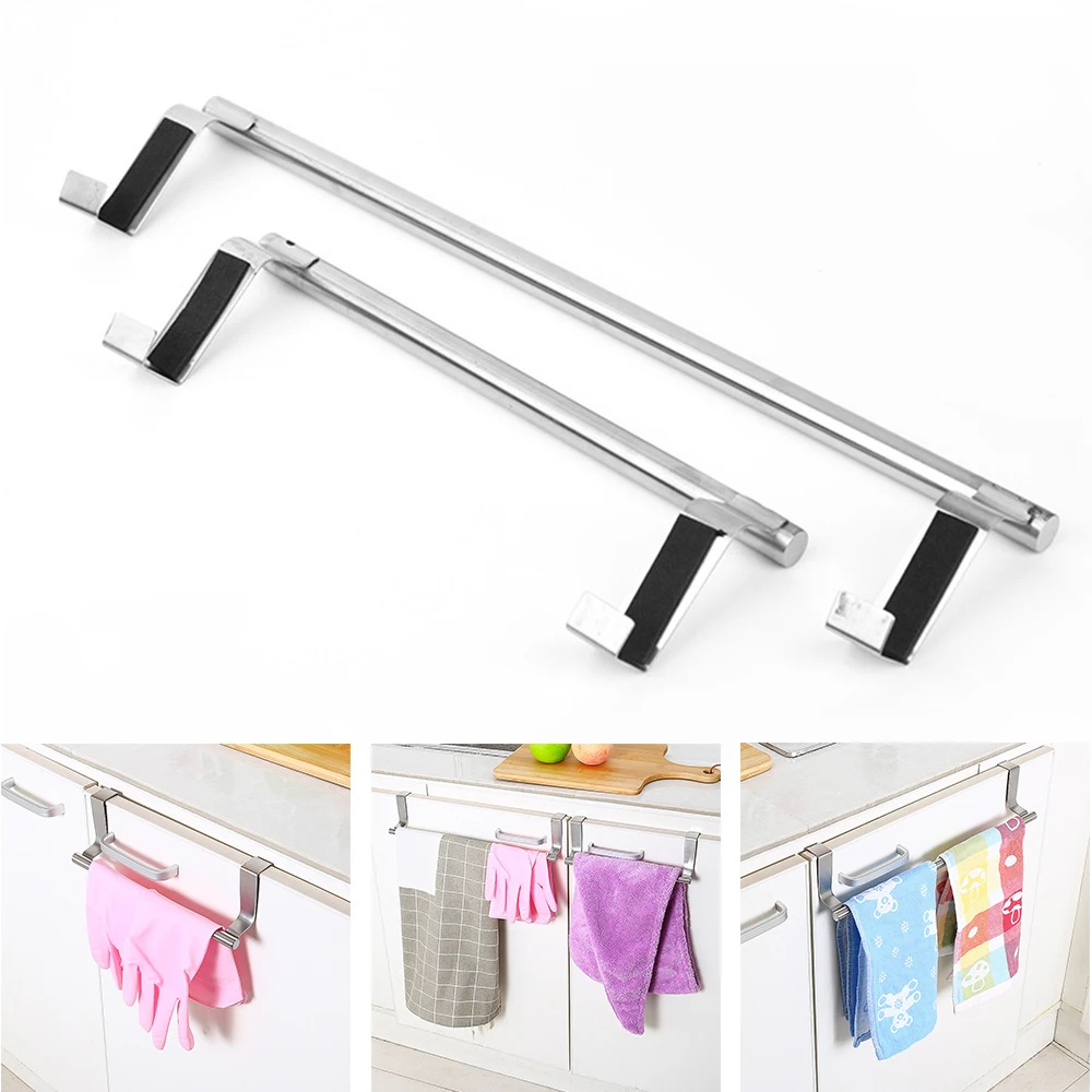 Stainless Steel Hanging Towel Rack Kitchen Bathroom Organizer Door Rag Hanging Rack Hook behind door for Kitchen bath Towel
Stainless Steel Hanging Towel Rack Kitchen Bathroom Organizer Door Rag Hanging Rack Hook behind door for Kitchen bath Towel