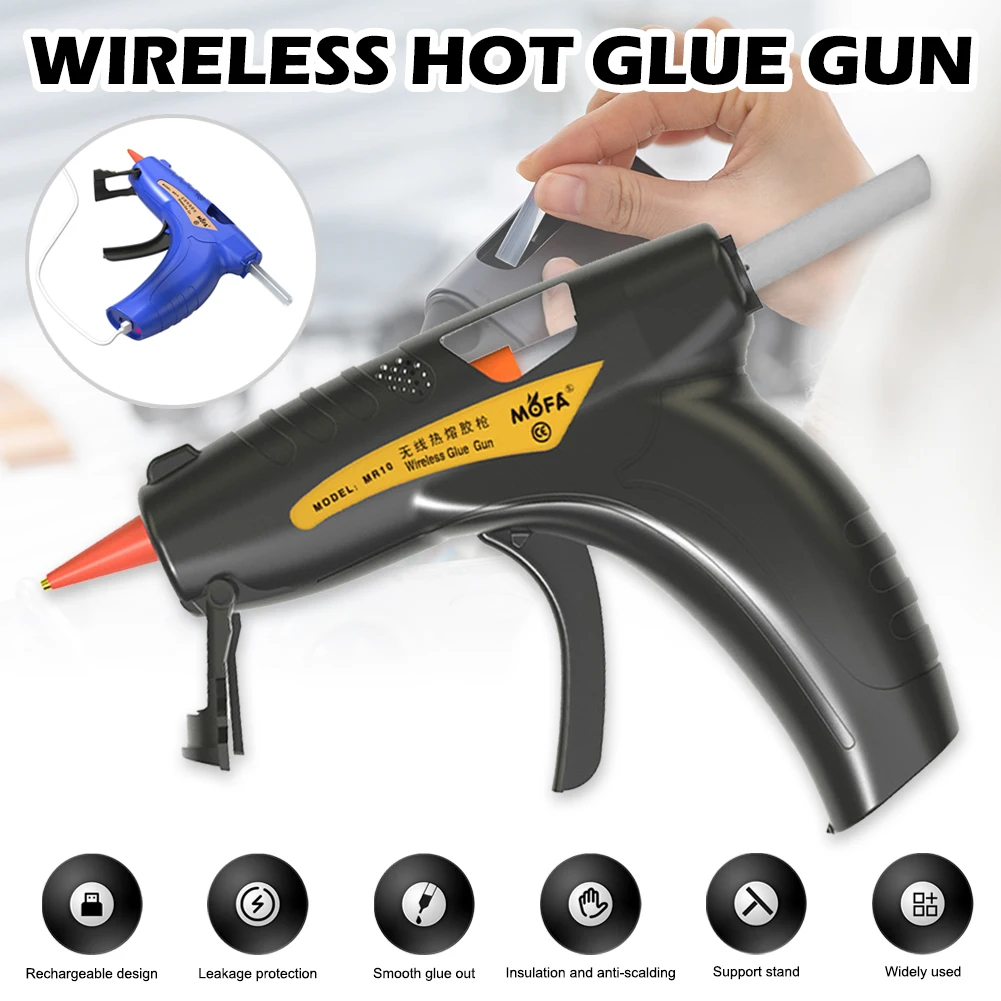 11W Rechargeable Glue Applicator Hot Melt Glue Gun with 2Pcs 7mm Sticks Home Improvement Repair School DIY Craft
11W Rechargeable Glue Applicator Hot Melt Glue Gun with 2Pcs 7mm Sticks Home Improvement Repair School DIY Craft