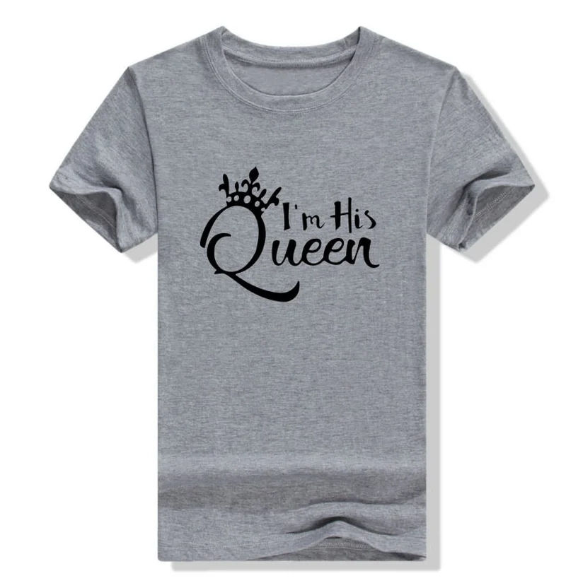 King Queen Crown Print Couple T Shirt Women Man Short Sleeve O Neck Loose Tshirt Summer Lovers Tee Shirt Tops Camisetas Mujer
King Queen Crown Print Couple T Shirt Women Man Short Sleeve O Neck Loose Tshirt Summer Lovers Tee Shirt Tops Camisetas Mujer