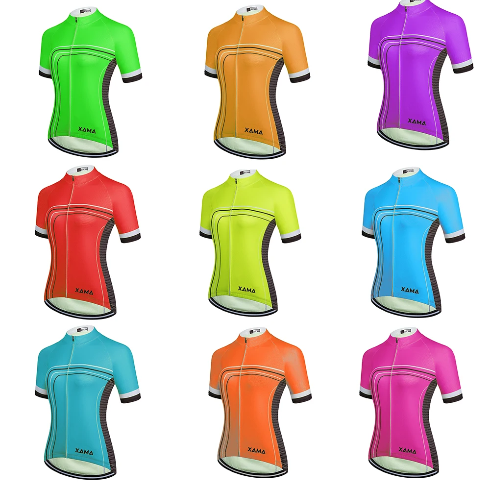 Xama 10 Miticolor Women's Short Sleeve Jersey Bike Clothing Ropa Ciclismo Road Bicycling Shirt Quick-Drying Uniform Breathable 
Xama 10 Miticolor Women's Short Sleeve Jersey Bike Clothing Ropa Ciclismo Road Bicycling Shirt Quick-Drying Uniform Breathable