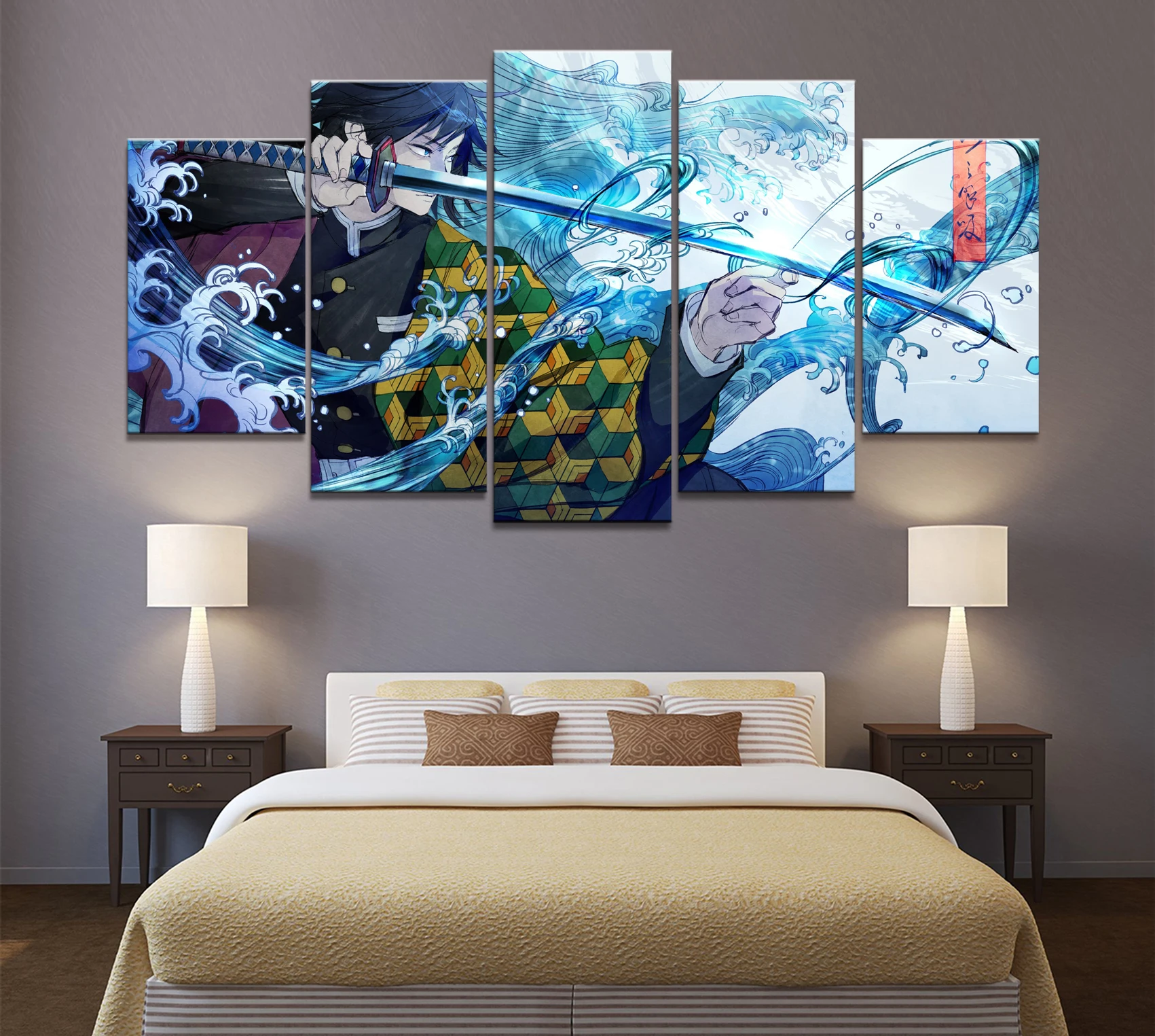 5 Piece Canvas Wall Tomioka Giyuu Demon Slayer Kimetsu No Yaiba Poster Living Room Painting Bedroom Colorful Print Home Decor
5 Piece Canvas Wall Tomioka Giyuu Demon Slayer Kimetsu No Yaiba Poster Living Room Painting Bedroom Colorful Print Home Decor