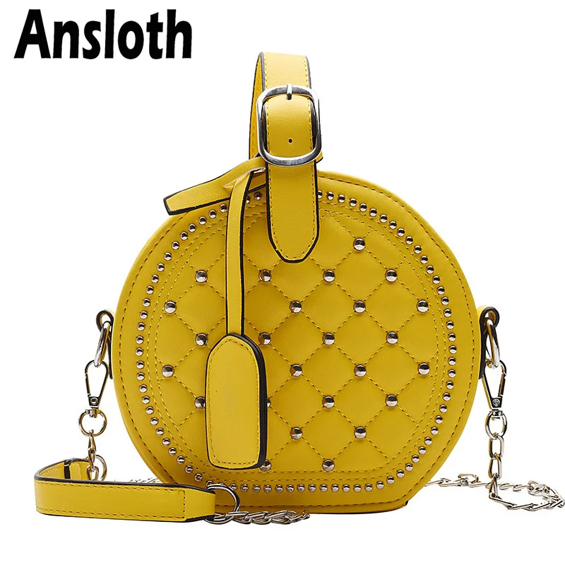 Женская сумка через плечо Ansloth, из искусственной кожи, с заклепками, с цепочкой, однотонная, HPS946
Женская сумка через плечо Ansloth, из искусственной кожи, с заклепками, с цепочкой, однотонная, HPS946