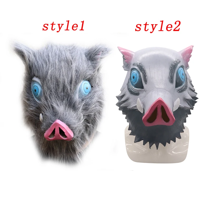 Hashibira Inosuke Mask Demon Slayer Kimetsu No Yaiba Cosplay Pig Head Mask Halloween Latex Mask Women Men Prop
Hashibira Inosuke Mask Demon Slayer Kimetsu No Yaiba Cosplay Pig Head Mask Halloween Latex Mask Women Men Prop
