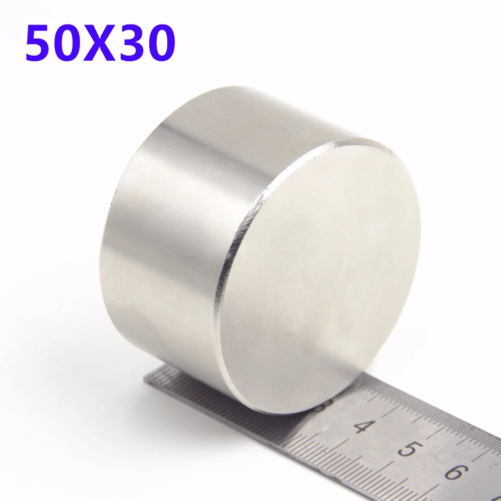 1pcs Magnet N52 50x30mm Hot Round Strong magnet Rare Earth N35 N40 D40-60mm Neodymium Magnet powerful permanent magnetic 
1pcs Magnet N52 50x30mm Hot Round Strong magnet Rare Earth N35 N40 D40-60mm Neodymium Magnet powerful permanent magnetic