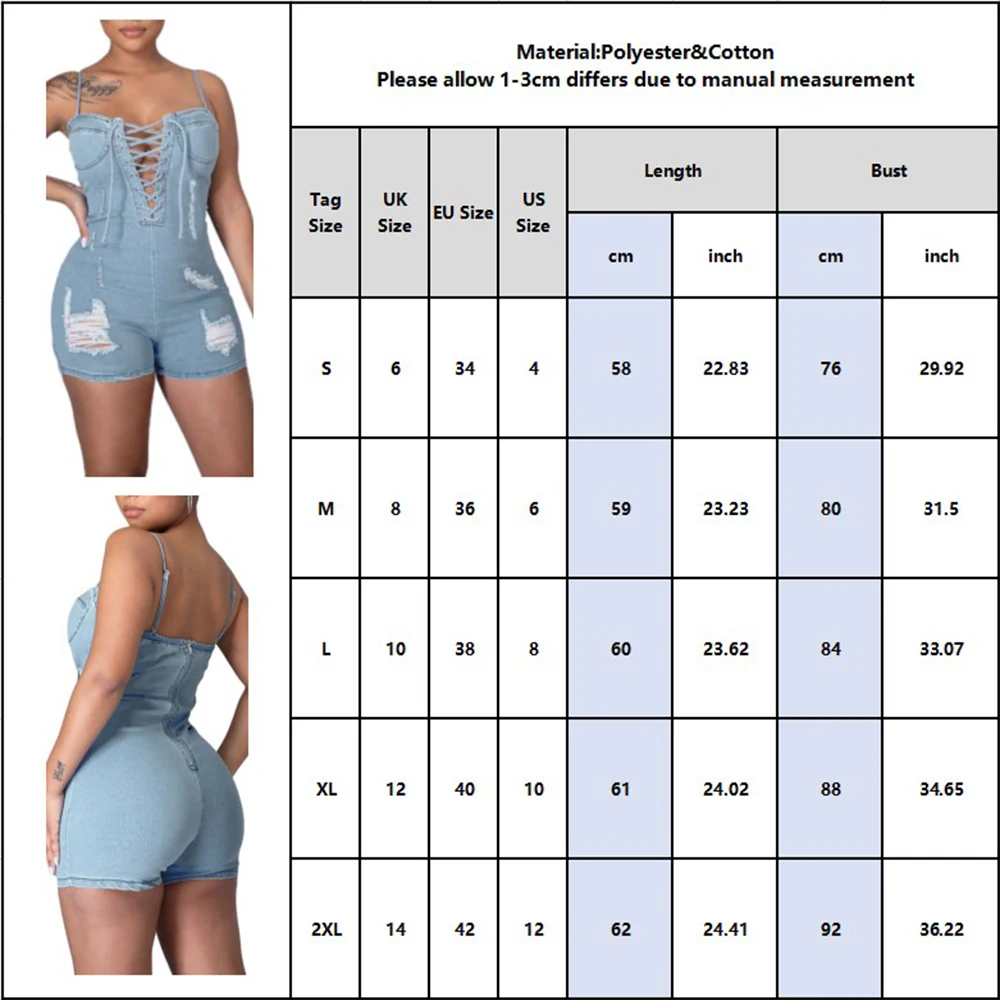 Women Denim Blue Jumpsuit Suspender Sexy Backless Bodysuit Hollow Out Spaghetti Strap Overalls With Pockets Ladies Romper D30
Women Denim Blue Jumpsuit Suspender Sexy Backless Bodysuit Hollow Out Spaghetti Strap Overalls With Pockets Ladies Romper D30