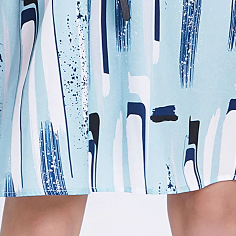 Summer Woman Chiffon Dress Casual Print Female A-line Skirt Dress Turn-down Collar Shirt Dresses for Woman Blue Dress New 
Summer Woman Chiffon Dress Casual Print Female A-line Skirt Dress Turn-down Collar Shirt Dresses for Woman Blue Dress New