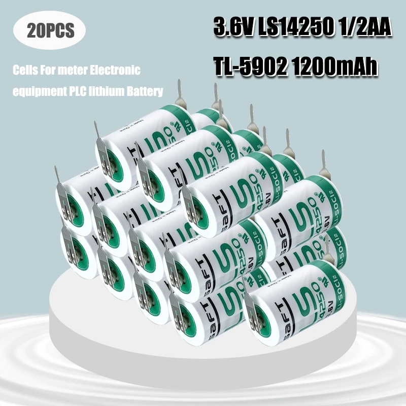 20 шт./лот новый оригинальный SAFT LS 14250 LS14250 1/2 AA 1/2AA 3,6 V 1200mAh PLC литиевая батарея с двумя контактами
20 шт./лот новый оригинальный SAFT LS 14250 LS14250 1/2 AA 1/2AA 3,6 V 1200mAh PLC литиевая батарея с двумя контактами
