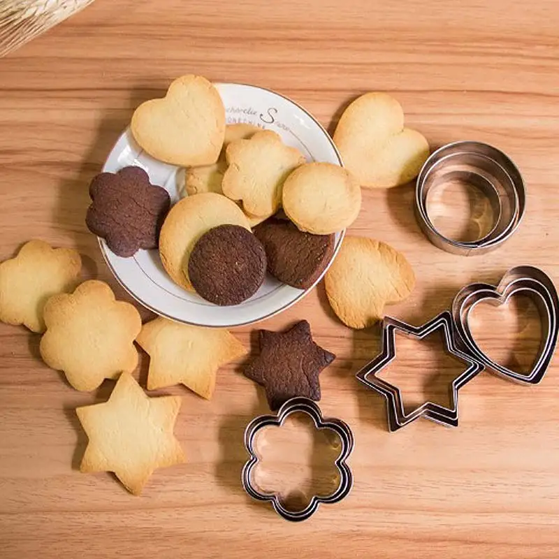 12pcs Stainless Steel Cake Cookie Biscuit Egg Fondant Mould Mold Sugarcraft Cutter Cake Tools Baking Diy Cookie Mold
12pcs Stainless Steel Cake Cookie Biscuit Egg Fondant Mould Mold Sugarcraft Cutter Cake Tools Baking Diy Cookie Mold
