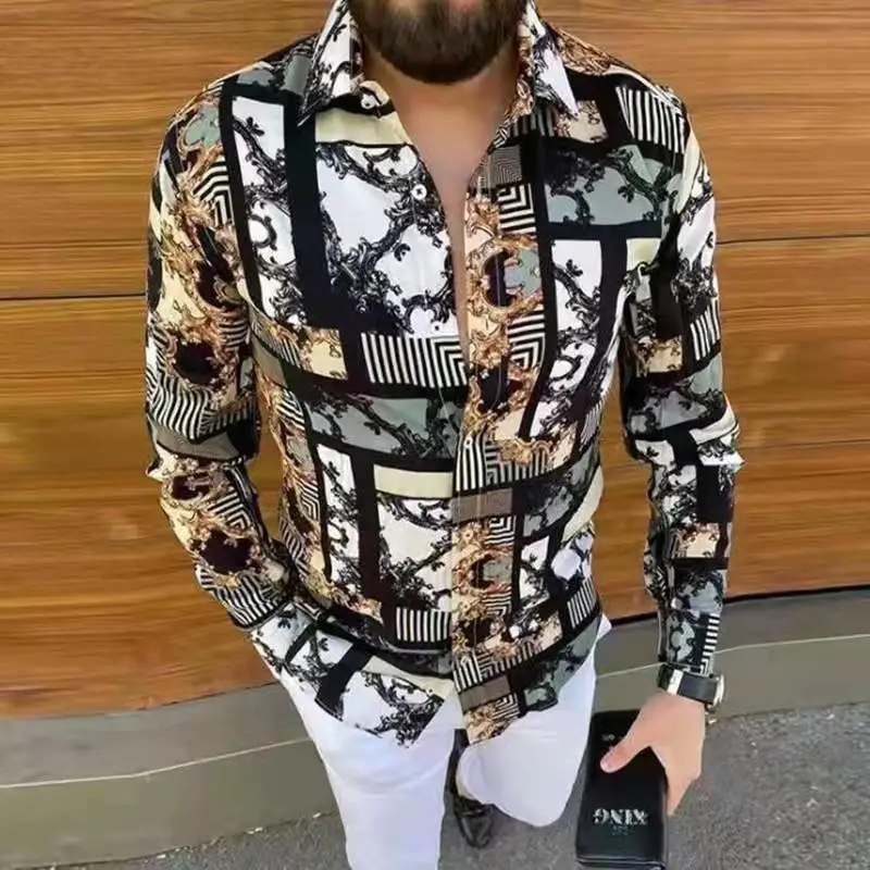 2021 Floral Print Men's Shirt Casual slim single breasted Baroque party formal men's hip hop shirt PROM
2021 Floral Print Men's Shirt Casual slim single breasted Baroque party formal men's hip hop shirt PROM