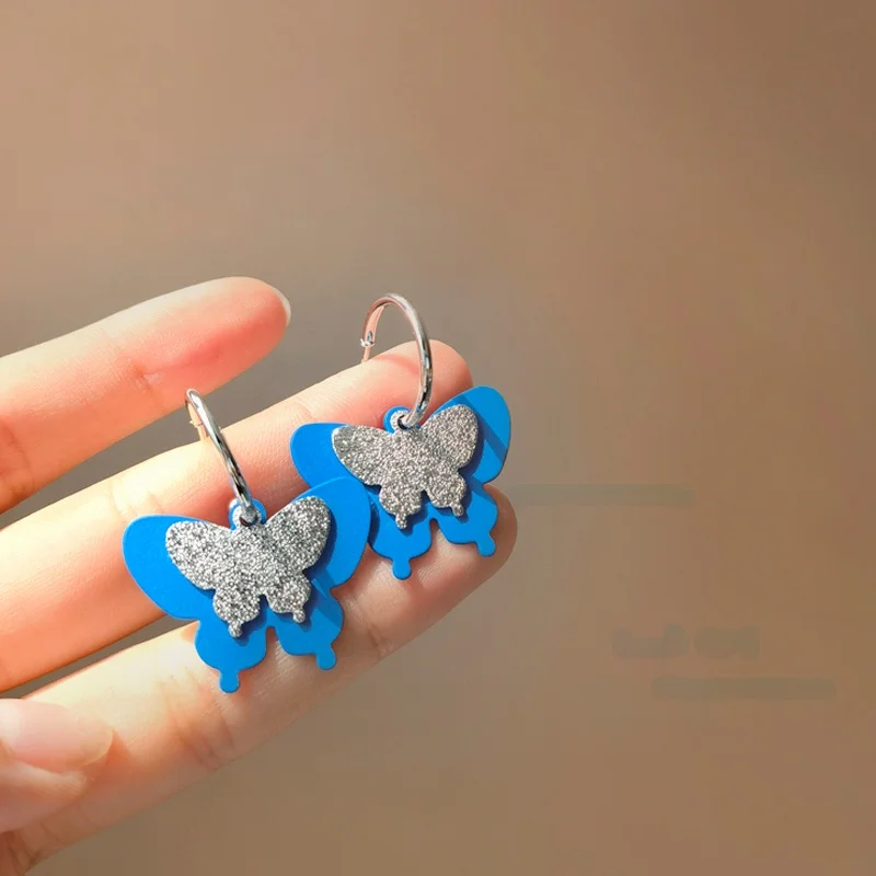S925 needle Fashion Jewelry Blue Butterfly Earrings Popular Design Hot Selling Silvery Plating Drop Earrings For Women Gifts
S925 needle Fashion Jewelry Blue Butterfly Earrings Popular Design Hot Selling Silvery Plating Drop Earrings For Women Gifts