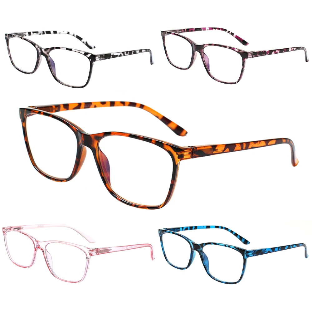 Boncamor 5 PackRetro Leopard Print Square Frame Anti Blue Light Reading Glasses Spring Hinge Men Ladies Computer Eyeglasse0~4
Boncamor 5 PackRetro Leopard Print Square Frame Anti Blue Light Reading Glasses Spring Hinge Men Ladies Computer Eyeglasse0~4