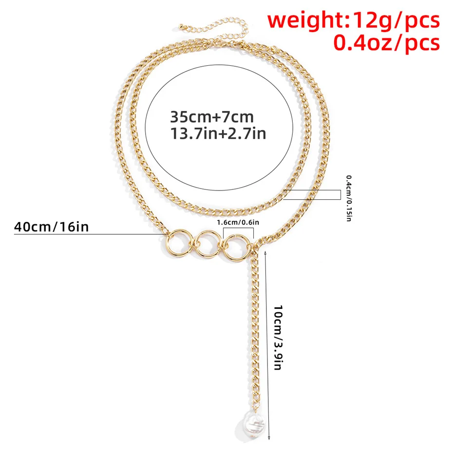 Punk Baroque Pearl Pendant Choker Necklace Fashion Geometric Lariat Lasso Tassel Chain Necklace Women Neck Jewelry Accessories
Punk Baroque Pearl Pendant Choker Necklace Fashion Geometric Lariat Lasso Tassel Chain Necklace Women Neck Jewelry Accessories