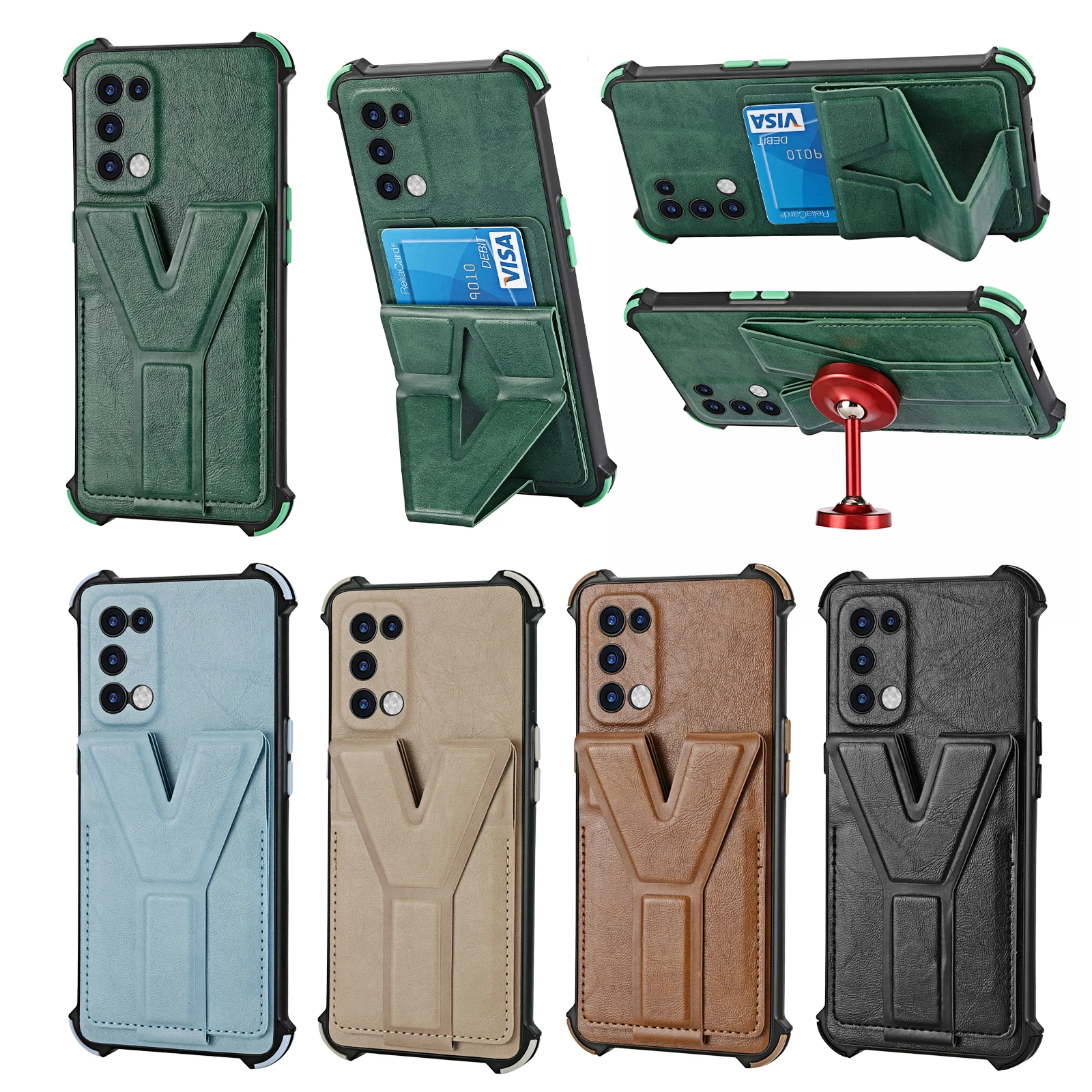 Shockproof Card Holder Case For OPPO Reno5 reno5pro Leather Case For Reno6 4G Magnetic Back Cover Anti-fall
Shockproof Card Holder Case For OPPO Reno5 reno5pro Leather Case For Reno6 4G Magnetic Back Cover Anti-fall