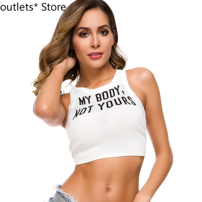 Summer New Women's Tops Fashion Sexy Slim Short Cotton T-shirt Tops Female Letter Vest Womens Clothing
Summer New Women's Tops Fashion Sexy Slim Short Cotton T-shirt Tops Female Letter Vest Womens Clothing