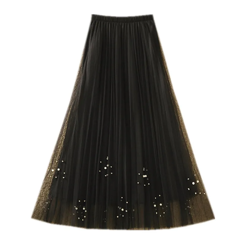 Gauze skirts qiu dong female han edition of tall waist a word nail bead joker sweet long skirt pleated skirt in the veil
Gauze skirts qiu dong female han edition of tall waist a word nail bead joker sweet long skirt pleated skirt in the veil