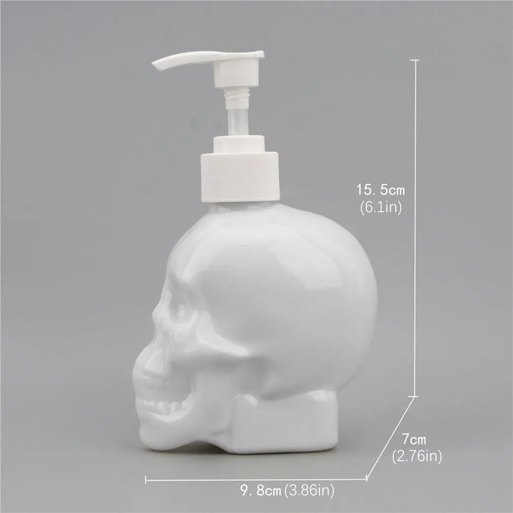 Creative Skull Bathroom Liquid Soap Dispenser 350ml Hand Soap Bottle Shower Gel Shampoo Fillable Bottle
Creative Skull Bathroom Liquid Soap Dispenser 350ml Hand Soap Bottle Shower Gel Shampoo Fillable Bottle