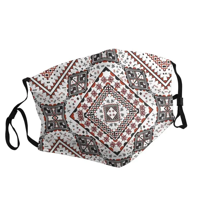 Kabyle Pottery Berber Motifs Breathable Unisex Mouth Face Mask Amazigh Geometric Pattern Dust Protection Cover Respirator Muffle 
Kabyle Pottery Berber Motifs Breathable Unisex Mouth Face Mask Amazigh Geometric Pattern Dust Protection Cover Respirator Muffle