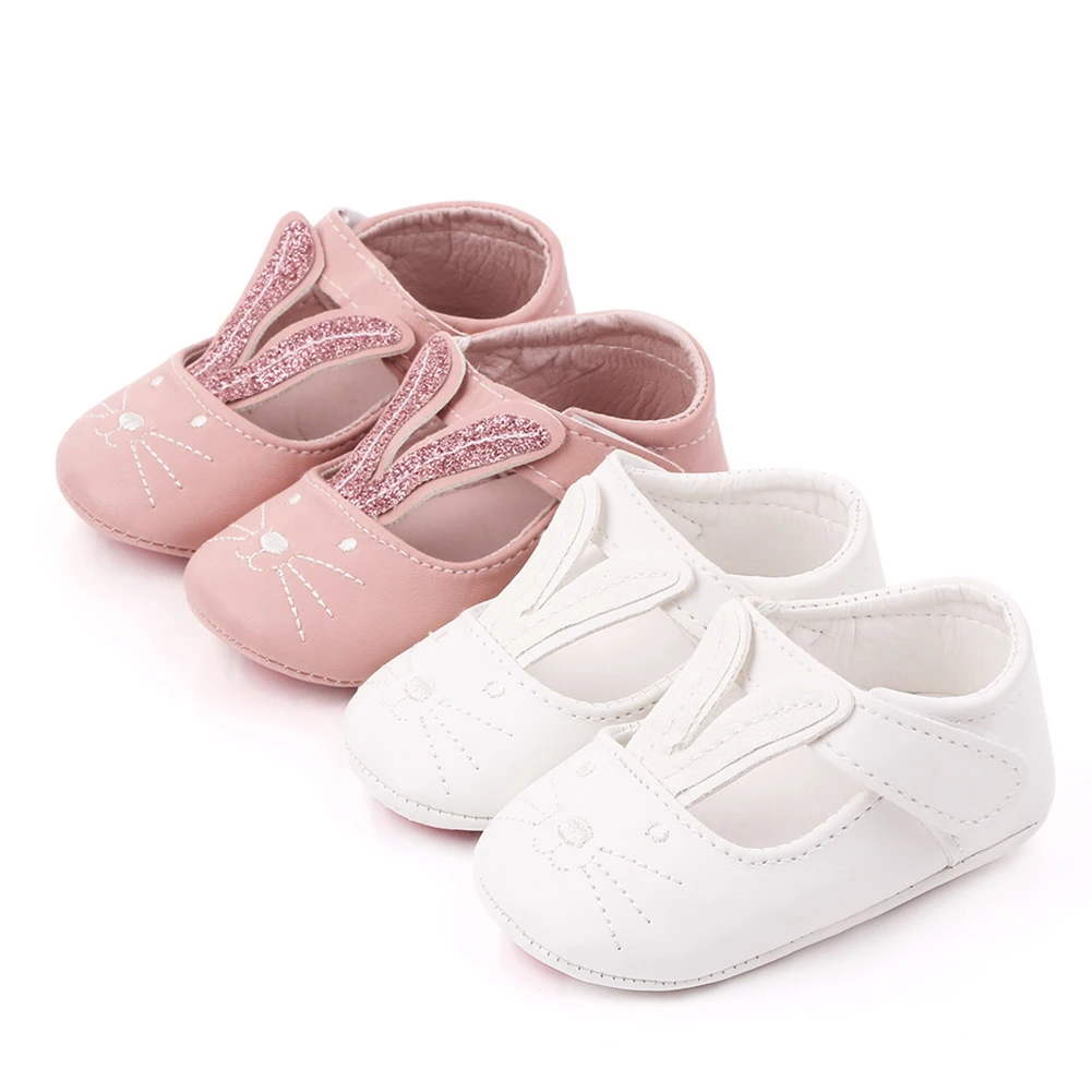 1 Pair 0-12M Baby Girl The First Walker Shoes Newborn Cute Rabbit Ears PU Sweet Princess Shoes Non-Slip Soft Bottom Baby Shoes
1 Pair 0-12M Baby Girl The First Walker Shoes Newborn Cute Rabbit Ears PU Sweet Princess Shoes Non-Slip Soft Bottom Baby Shoes