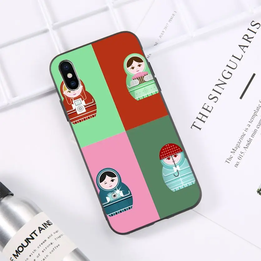 HTxian Russian matryoshka Dolls Black TPU Soft Phone Cover for iPhone 11 pro XS MAX 8 7 6 6S Plus X 5 5S SE XR casese 2020
HTxian Russian matryoshka Dolls Black TPU Soft Phone Cover for iPhone 11 pro XS MAX 8 7 6 6S Plus X 5 5S SE XR casese 2020