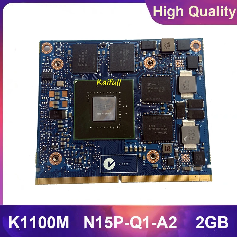 Фото Оригинальный K1100M K1100 GDDR5 2 Гб Видео Графика карты GPU N15P Q1 A2 для Dell M4600 M4700 M4800 HP 8570 Вт (купить)