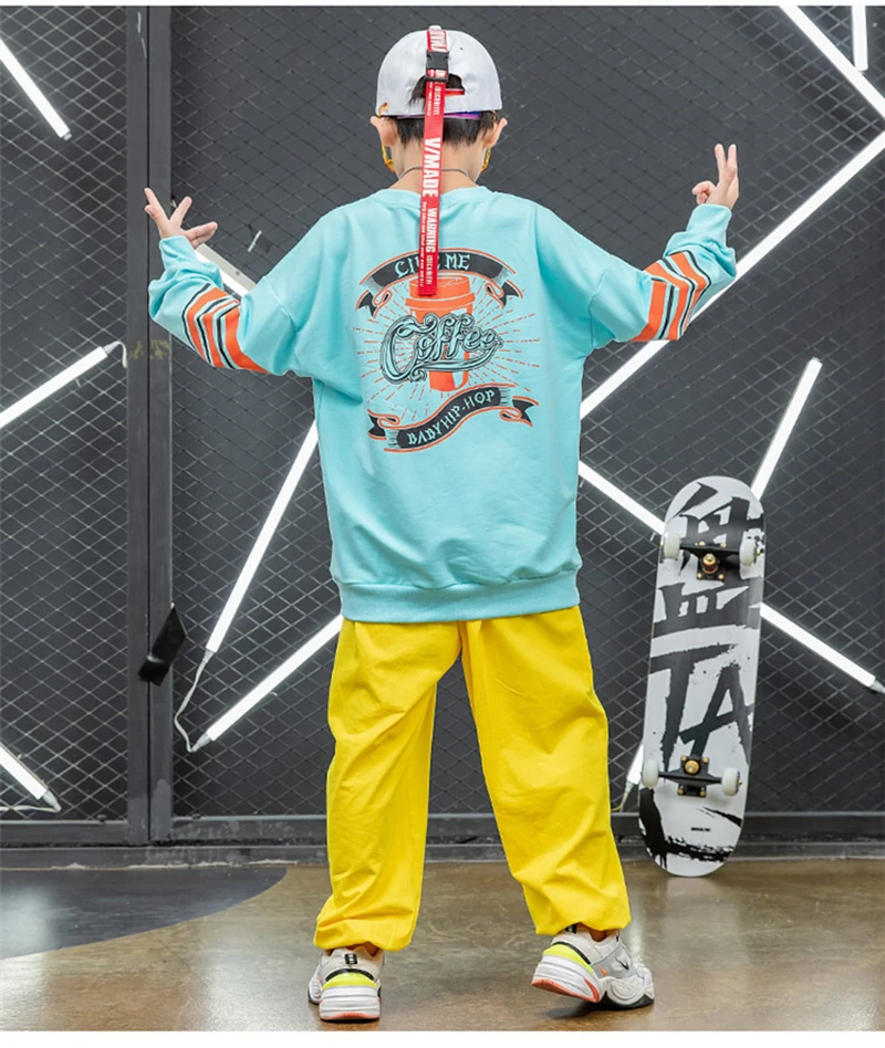 Yellow Blue Loose Clothing Set For Kids 2021 Spring Street Dance Suit Boys And Girls Costumes Children Catwalk Fashion Clothes
Yellow Blue Loose Clothing Set For Kids 2021 Spring Street Dance Suit Boys And Girls Costumes Children Catwalk Fashion Clothes